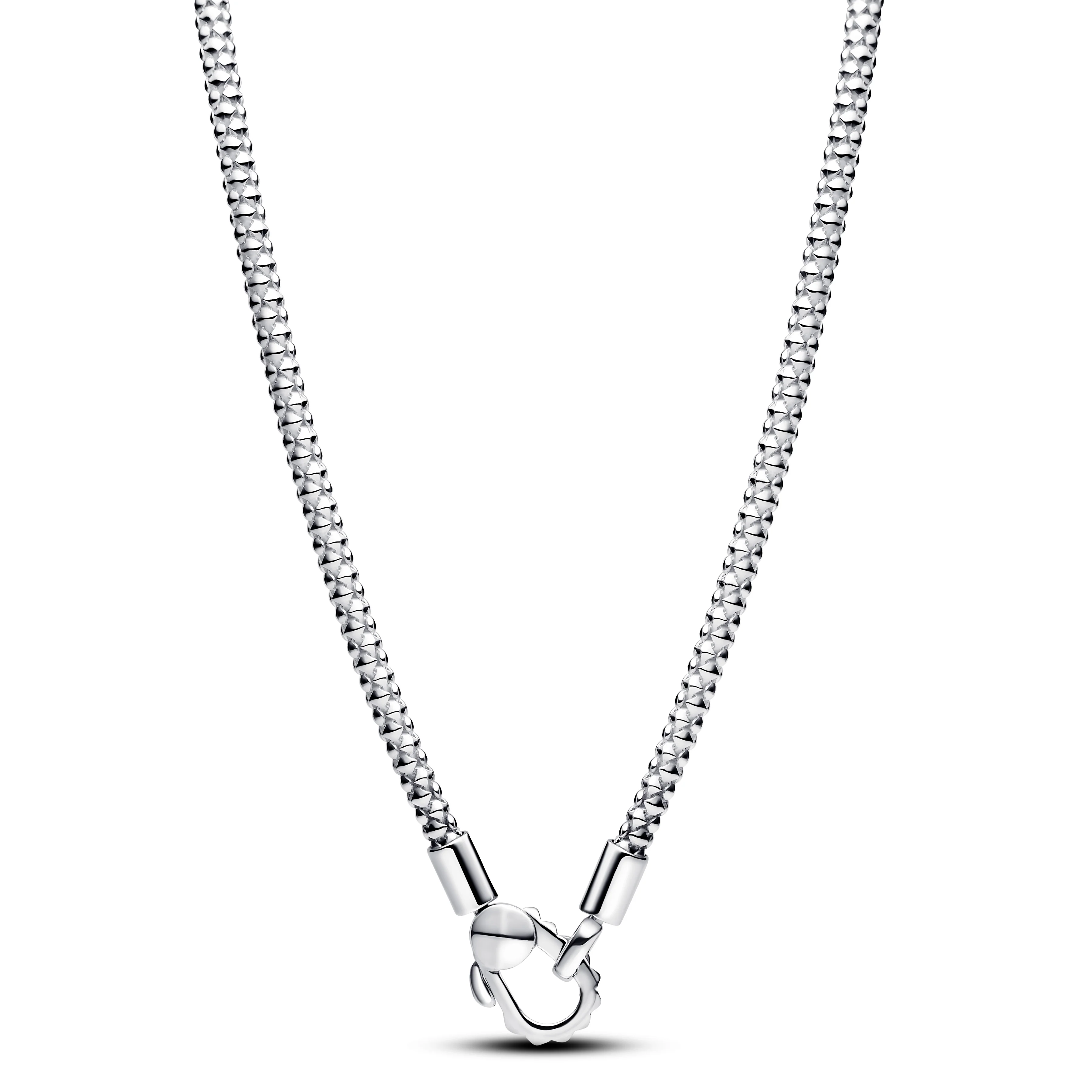 Studded Chain Sterling Silver Necklace