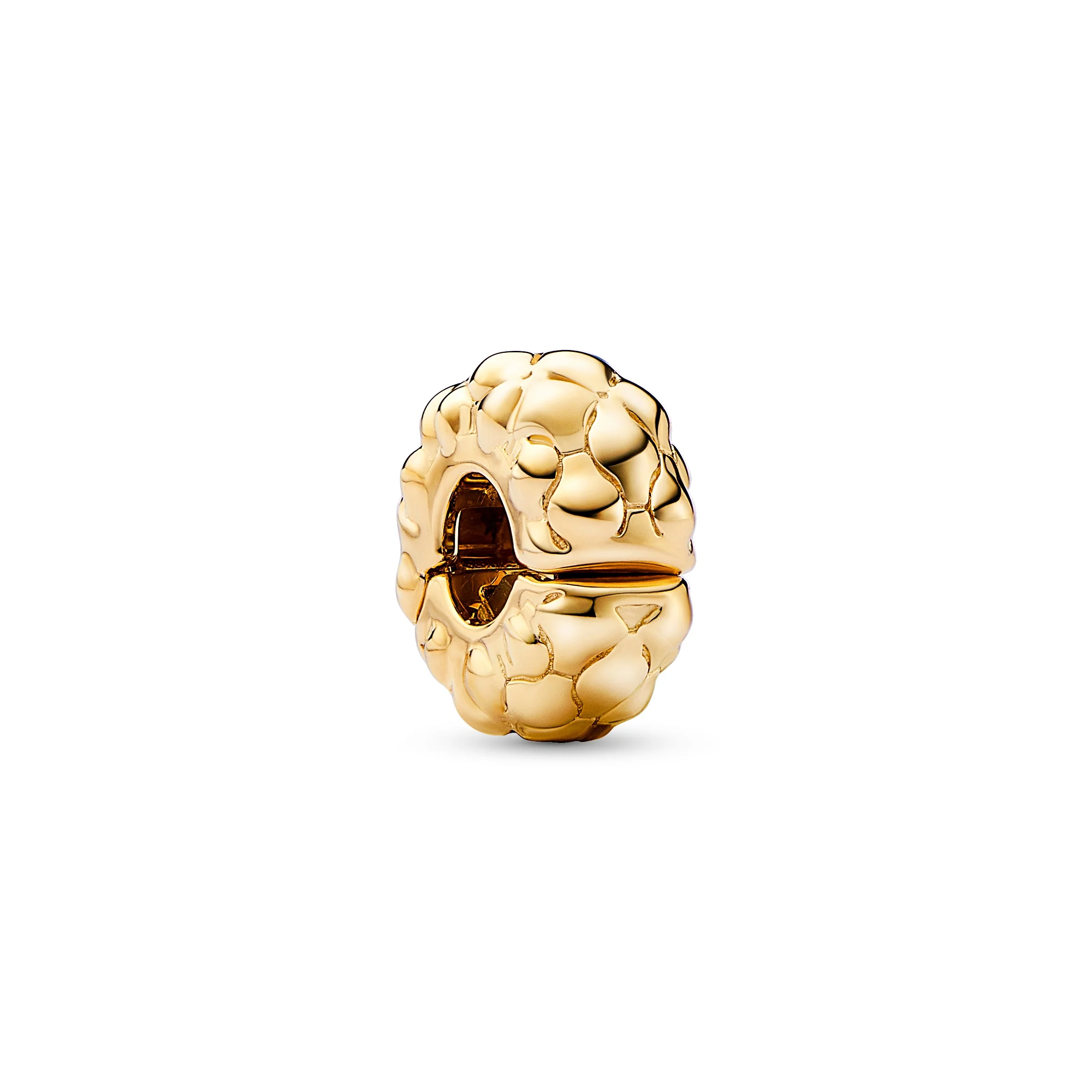 Studded Pattern 14K Gold-Plated Clip With Silicone Grip - Image 4