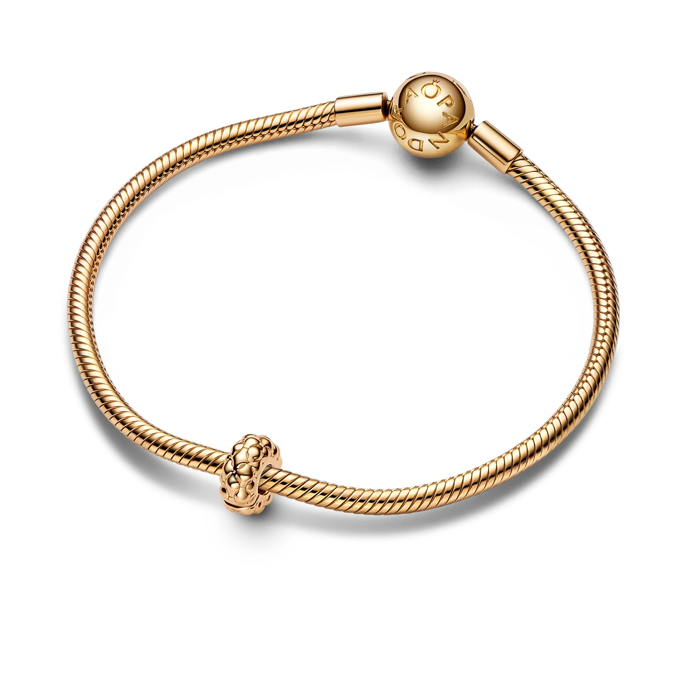 Studded Pattern 14K Gold-Plated Clip With Silicone Grip - Image 5