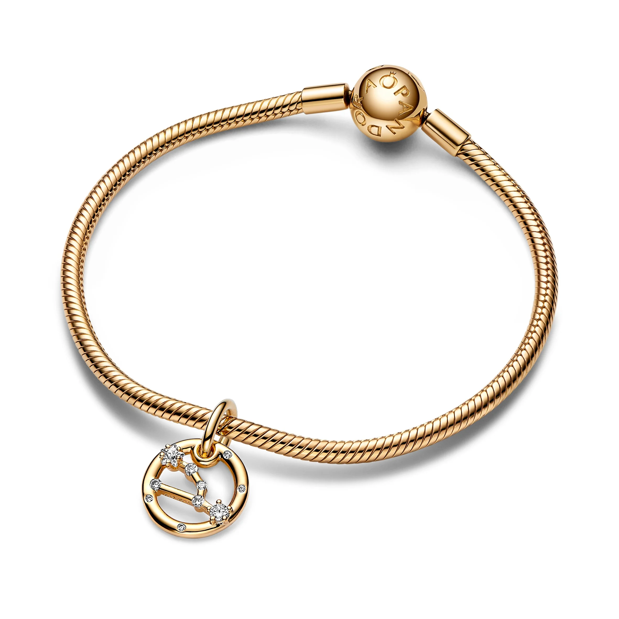 Taurus Zodiac 14K Gold-Plated Dangle With Clear Cubic Zirconia - Image 5