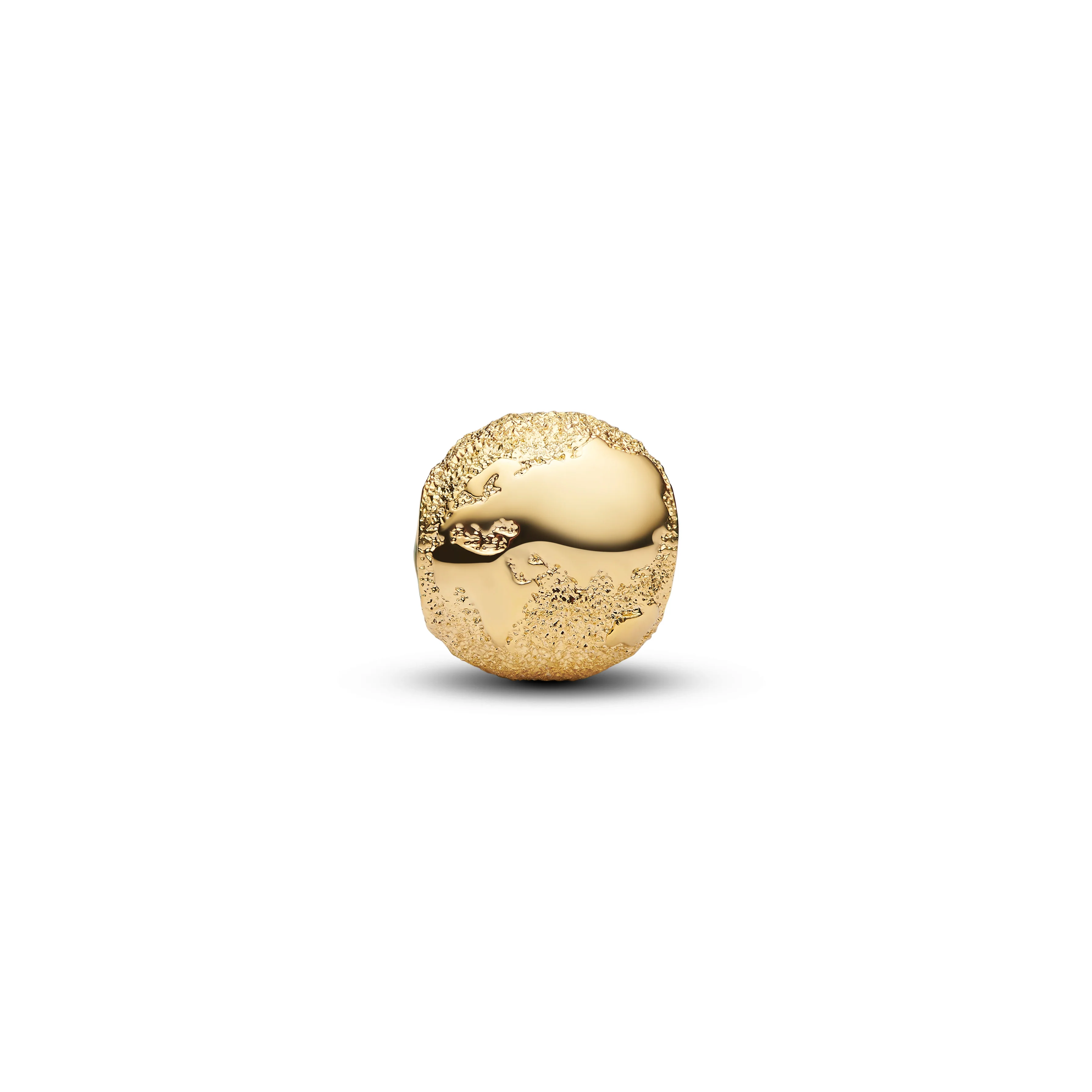 Textured Globe 14K Gold-Plated Mini Charm - Image 4