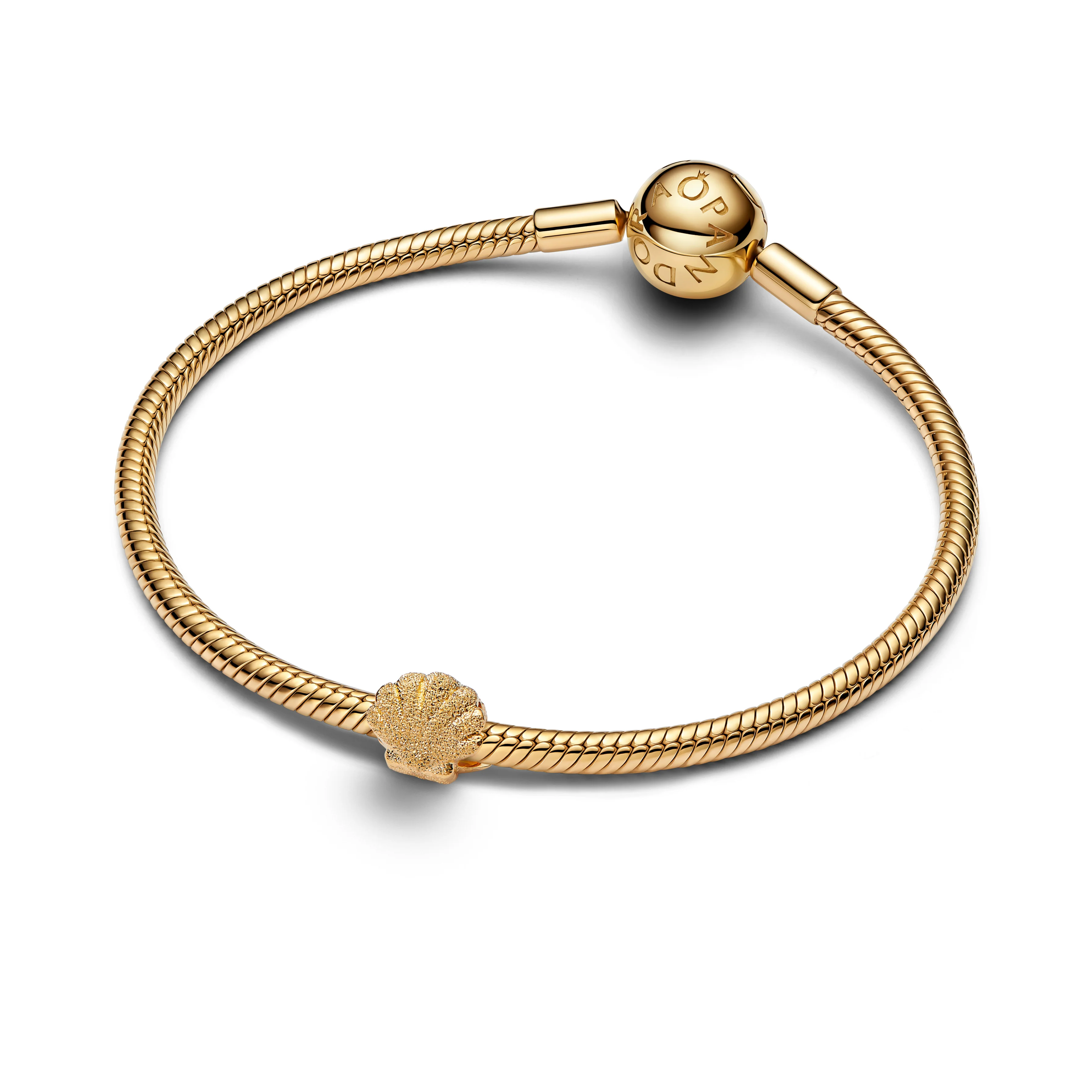 Textured Shell 14K Gold-Plated Mini Charm - Image 5