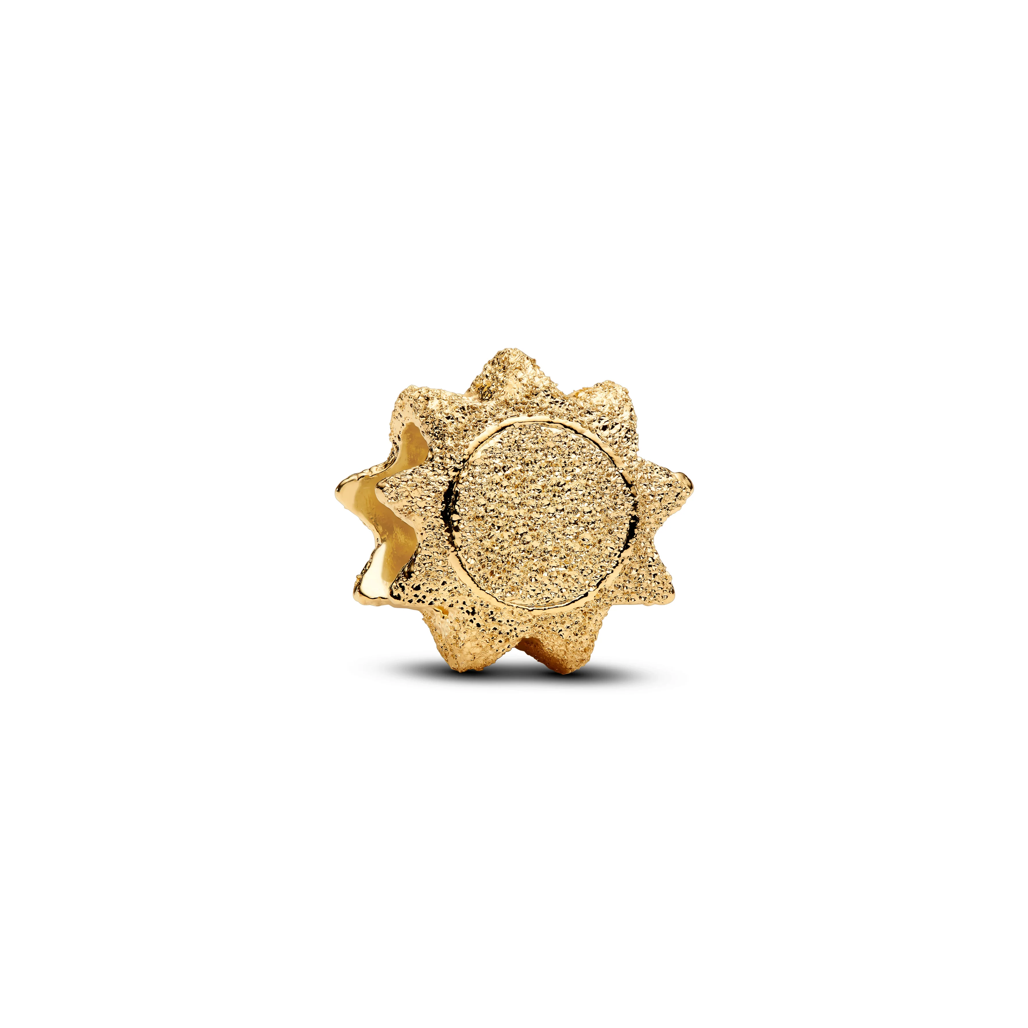 Textured Sun 14K Gold-Plated Mini Charm - Image 3