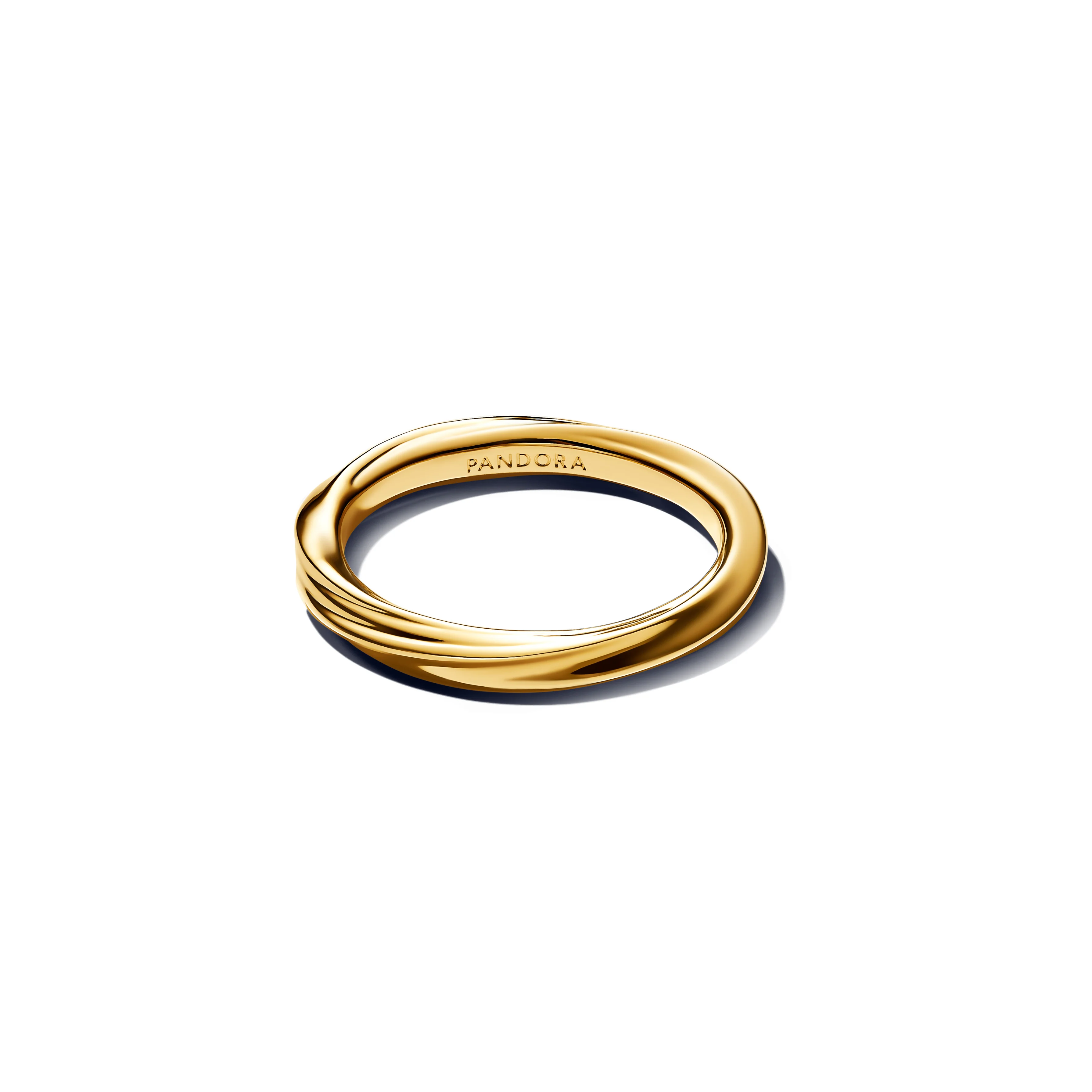 Twisted 14K Gold-Plated Ring - Image 3