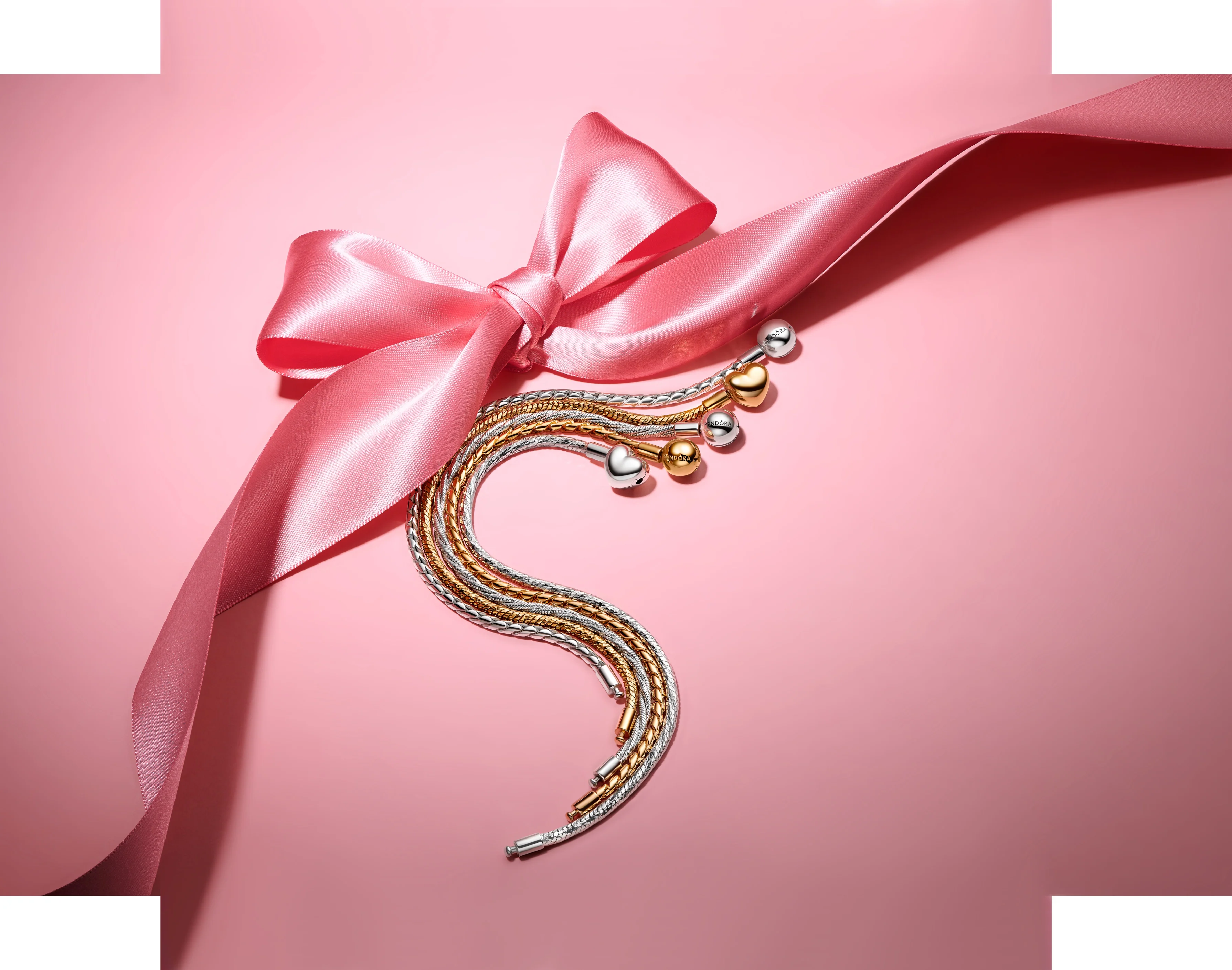 Twisted Snake Chain Sterling Silver Bracelet With Engravable Heart Clasp - Image 3