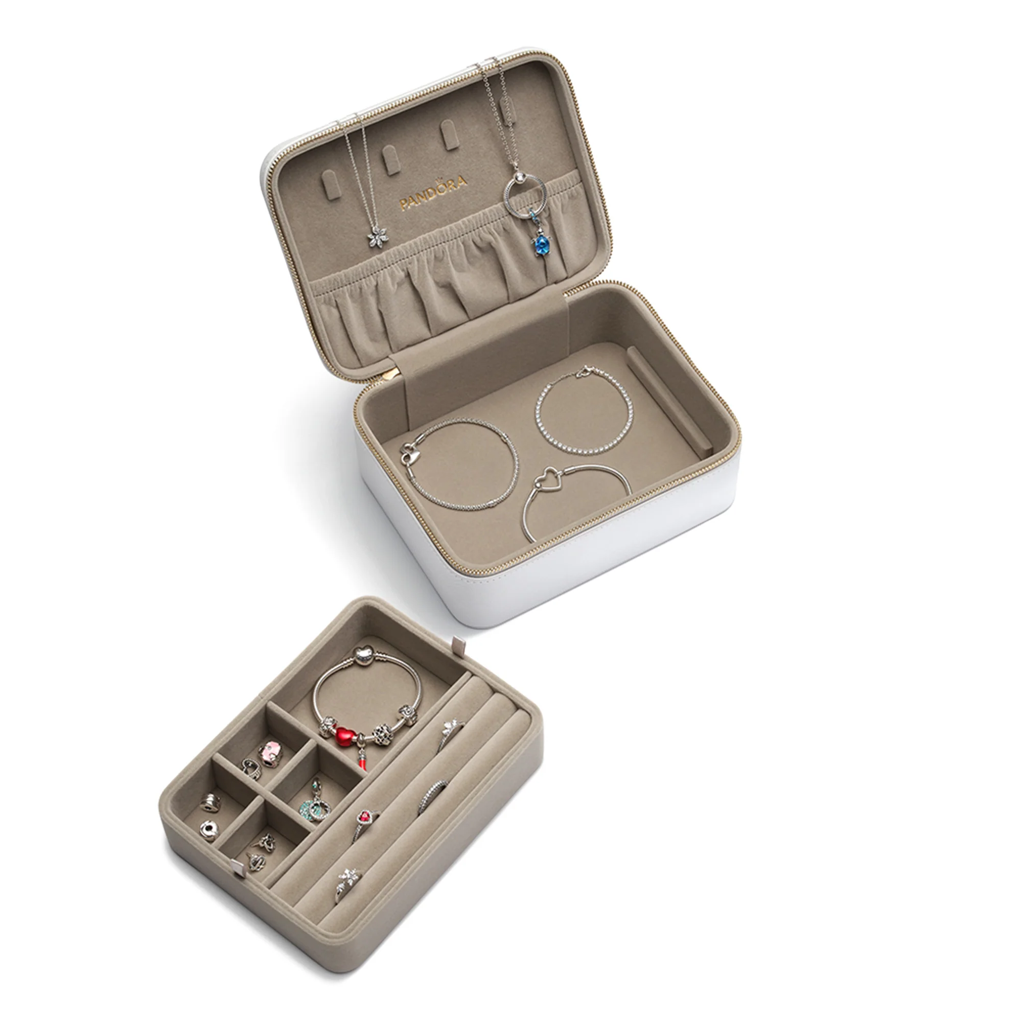 White Medium Jewellery Box - Image 4