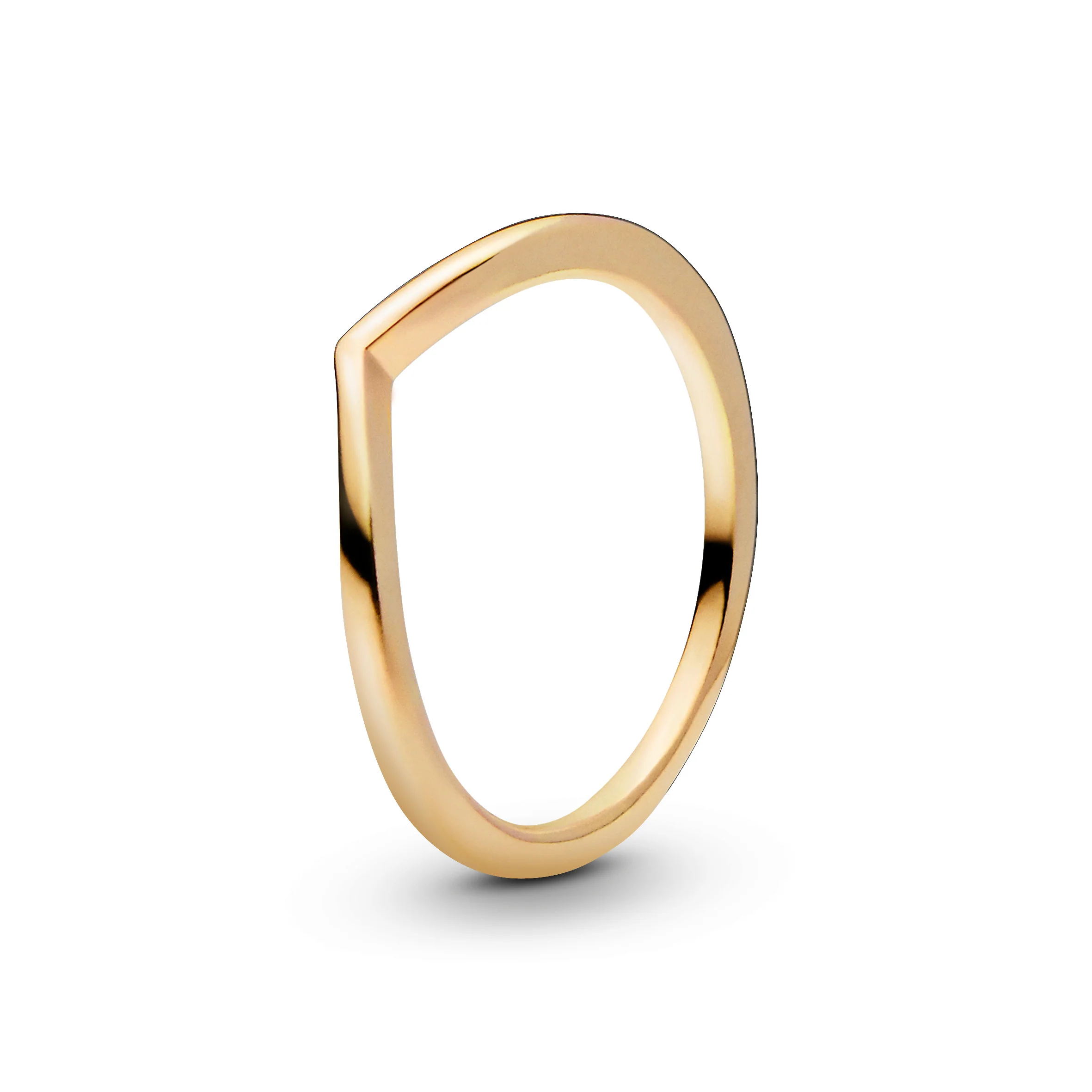 Wishbone 14K Gold-Plated Ring - Image 3
